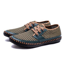 Load image into Gallery viewer, ZUNYU New Men&#39;s Casual Shoes Summer Breathable Mesh Shoes Brand Men Fashion Lace-Up Loafers Soft Comfortable Flats Size 38-48