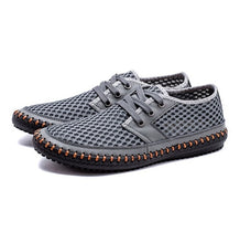 Load image into Gallery viewer, ZUNYU New Men&#39;s Casual Shoes Summer Breathable Mesh Shoes Brand Men Fashion Lace-Up Loafers Soft Comfortable Flats Size 38-48