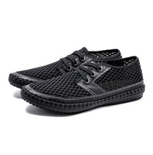 Load image into Gallery viewer, ZUNYU New Men&#39;s Casual Shoes Summer Breathable Mesh Shoes Brand Men Fashion Lace-Up Loafers Soft Comfortable Flats Size 38-48