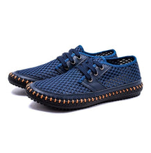 Load image into Gallery viewer, ZUNYU New Men&#39;s Casual Shoes Summer Breathable Mesh Shoes Brand Men Fashion Lace-Up Loafers Soft Comfortable Flats Size 38-48