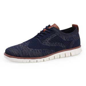 ZUNYU New Casual Knitted Mesh Mens Shoes Solid Shallow Lace Up Lightweight Soft Men Sneakers Shoes Breathable Man Footwear Flats