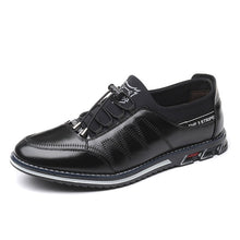 Load image into Gallery viewer, ZUNYU Men genuine leather shoes High Quality Elastic band Fashion design Solid Tenacity Comfortable Men&#39;s shoes big size 38-48
