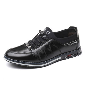 ZUNYU Men genuine leather shoes High Quality Elastic band Fashion design Solid Tenacity Comfortable Men's shoes big size 38-48