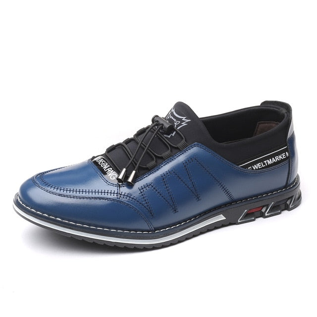 ZUNYU Men genuine leather shoes High Quality Elastic band Fashion design Solid Tenacity Comfortable Men's shoes big size 38-48