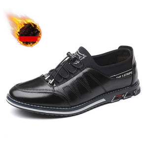 ZUNYU Men genuine leather shoes High Quality Elastic band Fashion design Solid Tenacity Comfortable Men's shoes big size 38-48
