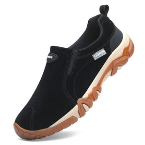 ZUNYU 2018 New Autumn Male Shoes Adult Breathable Leather Male Loafers Outside Non Slip Rubber Sole Sneakers Men Casual Shoes