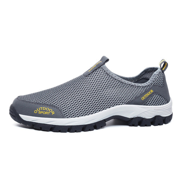 ZUNYU New Men Summer Comfortable Casual Shoes Slip-on Breathable Air Mesh Flats Trainers Sneakers Water Loafers Size 39-49