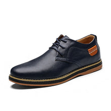 Load image into Gallery viewer, ZUNYU 2019 Spring New Leather Casual Men Shoes Fashion Men&#39;s Flats Round Toe Comfortable Office Men Dress Shoes Plus Size 38-48