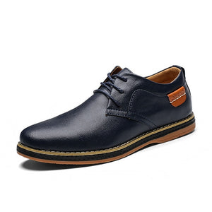 ZUNYU 2019 Spring New Leather Casual Men Shoes Fashion Men's Flats Round Toe Comfortable Office Men Dress Shoes Plus Size 38-48
