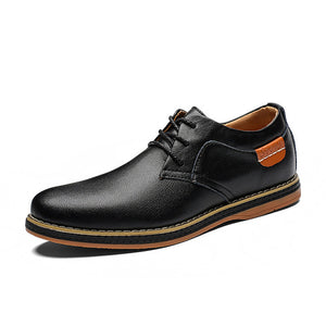 ZUNYU 2019 Spring New Leather Casual Men Shoes Fashion Men's Flats Round Toe Comfortable Office Men Dress Shoes Plus Size 38-48