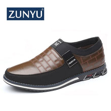Load image into Gallery viewer, ZUNYU 2019 New Big Size 38-48 Oxfords Leather Men Shoes Fashion Casual Slip On Formal Business Wedding Dress Shoes Drop Shipping